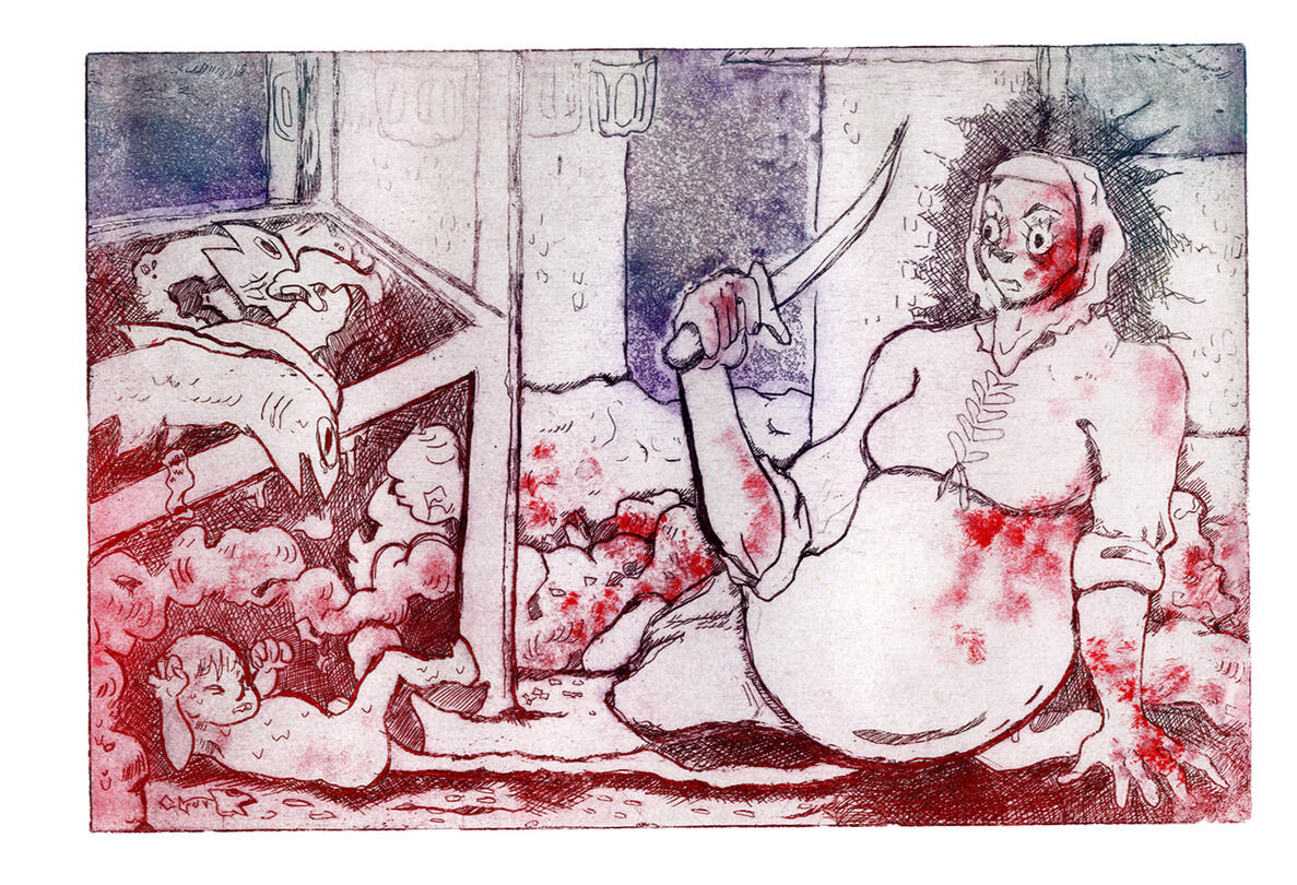 Junior Thesis, page 1 - etching