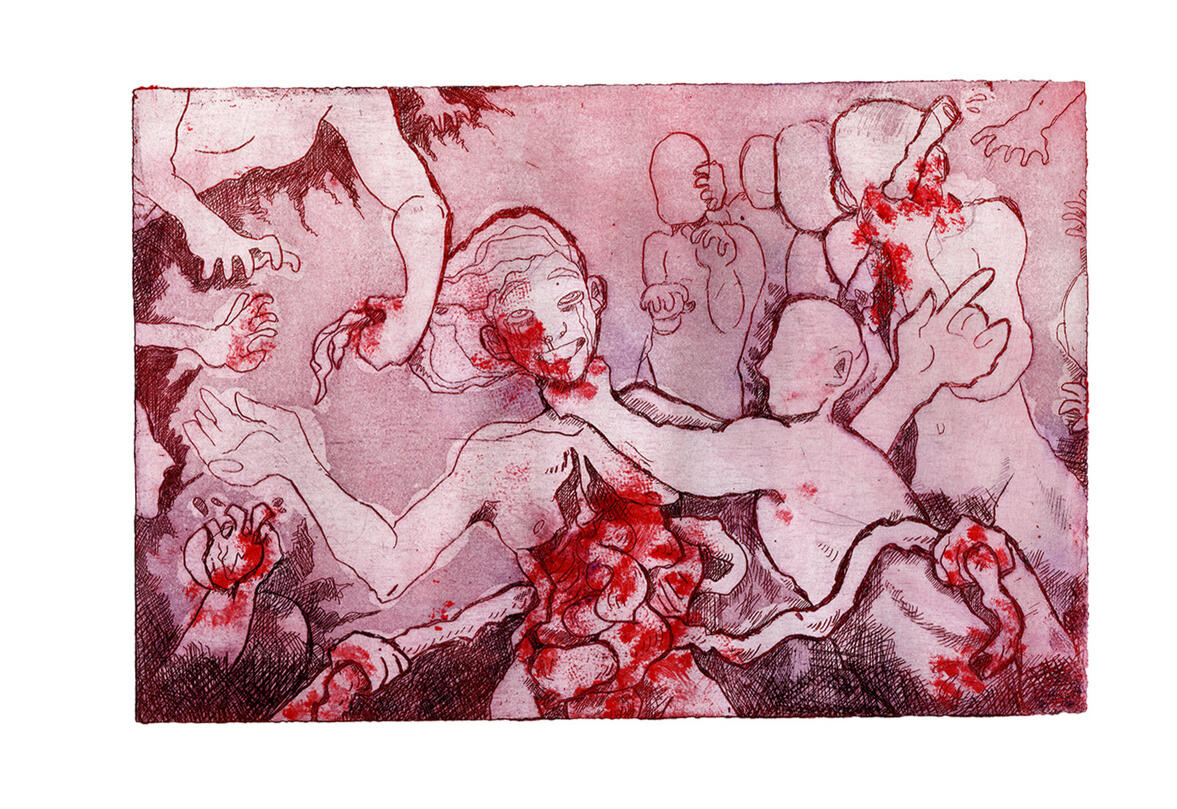 Junior Thesis, page 6 - etching